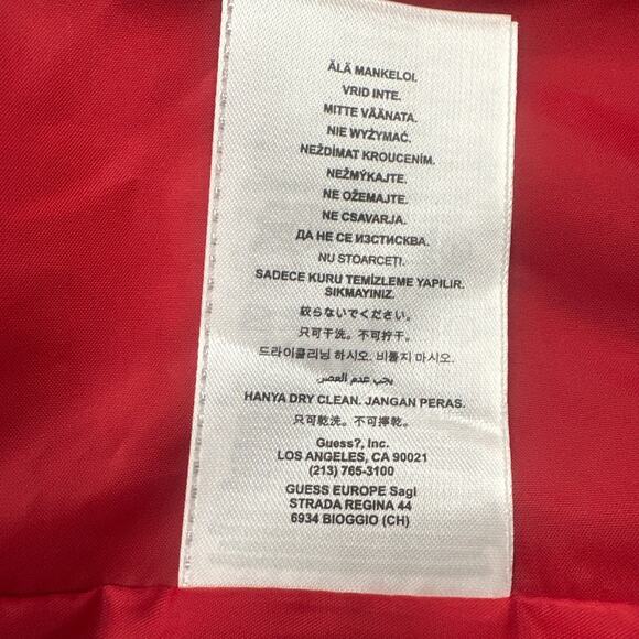 G by Guess Coat Red XL Belted Wool Blend - Picture 9 of 12